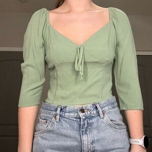 Kendall and Kylie Green Blouse